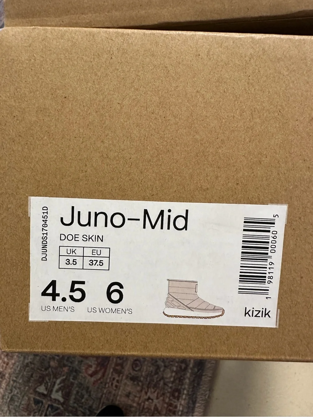 Kizik Juno Mid Boots - New in Box